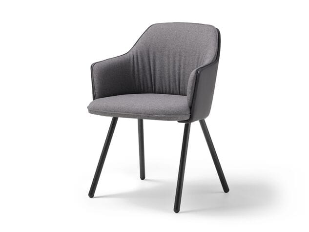 Мягкий тканевый стул с подлокотниками Mobboli Iggy ARCH-00005657