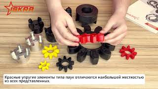 IS3776 Упругий элемент типа паук красный ER19024 ISKRA