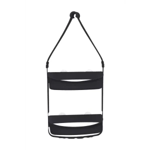 Полка для ванной прямоугольная Raindrops W5682-BL двухъярусная 31 см цвет черный