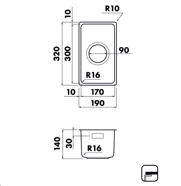 Кухонные мойки Eco Roma SMR-1932A SEAMAN  - Вид №1