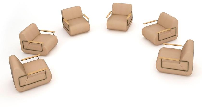 Punt Кресло из модульной ткани с обивкой Gin sun-id-1371745 - Вид №5