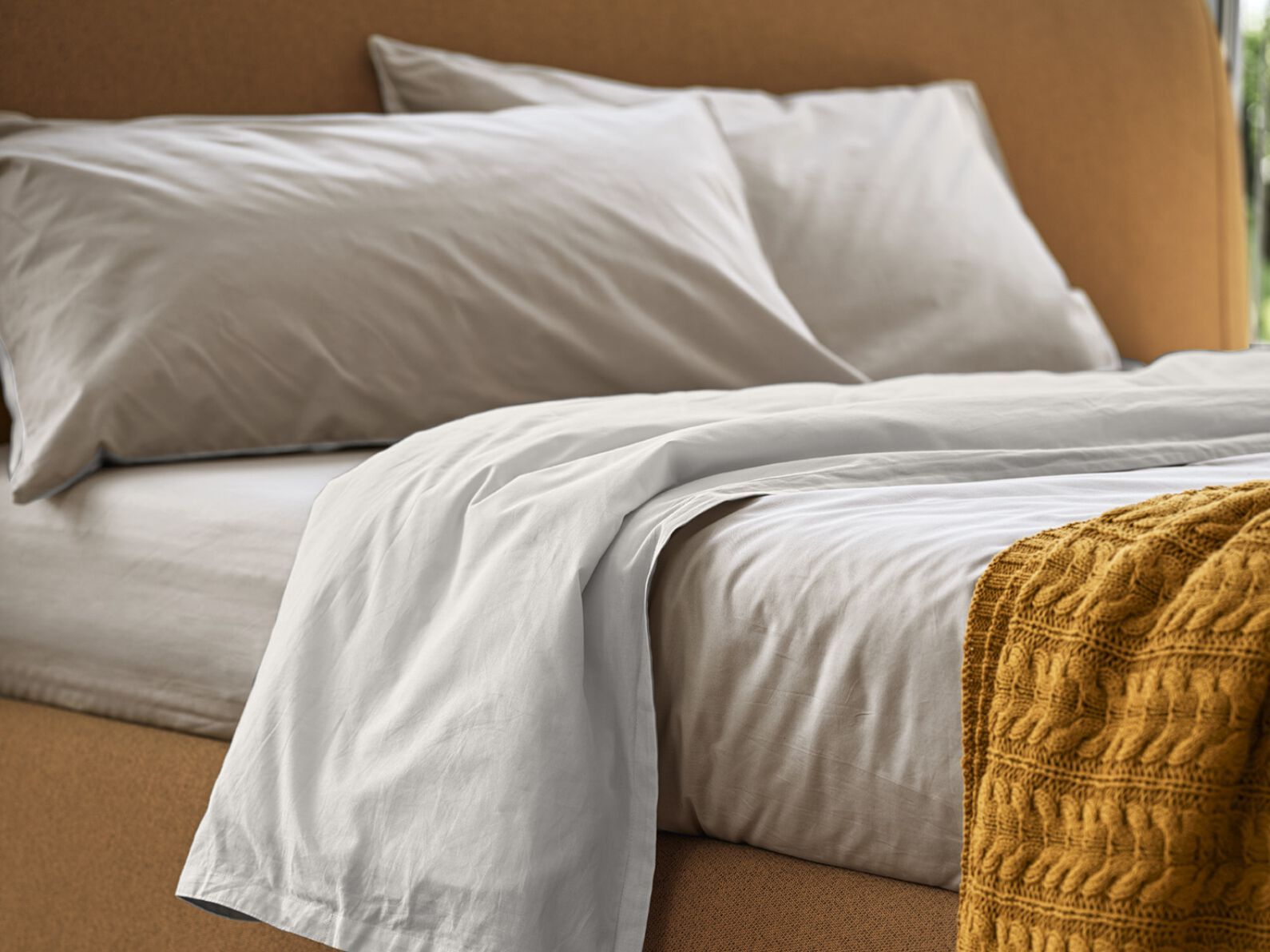 Хлопок двойной лицо сплошной цвет пододеяльник Calligaris INVERNO ARCH-00099473 - Вид №1