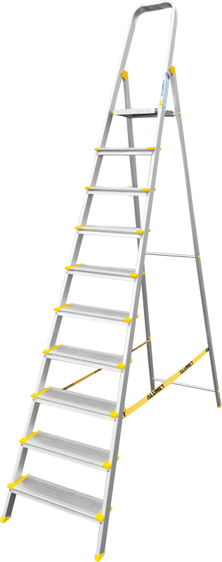 Стремянка алюминиевая профессиональная с анодированным покрытием АS 710