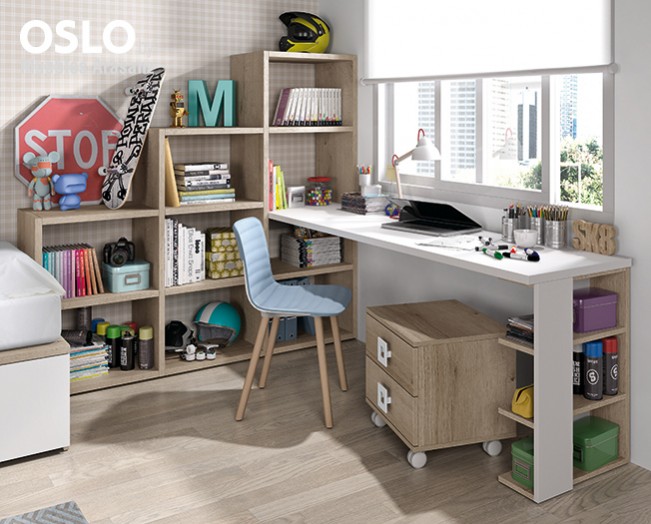 103167 Детская комната с двухъярусной кроватью Ambiente 40 Arasanz Oslo Santreyd - Вид №1