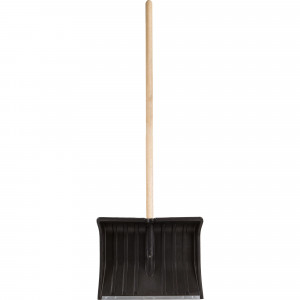 18170251 Лопата для уборки снега с планкой 50 см деревянный черенок