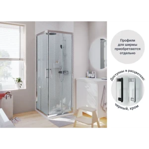 Комплект стекол для душевой ширмы Sensea Easy 80x80 см 84430284 STLM-2153207