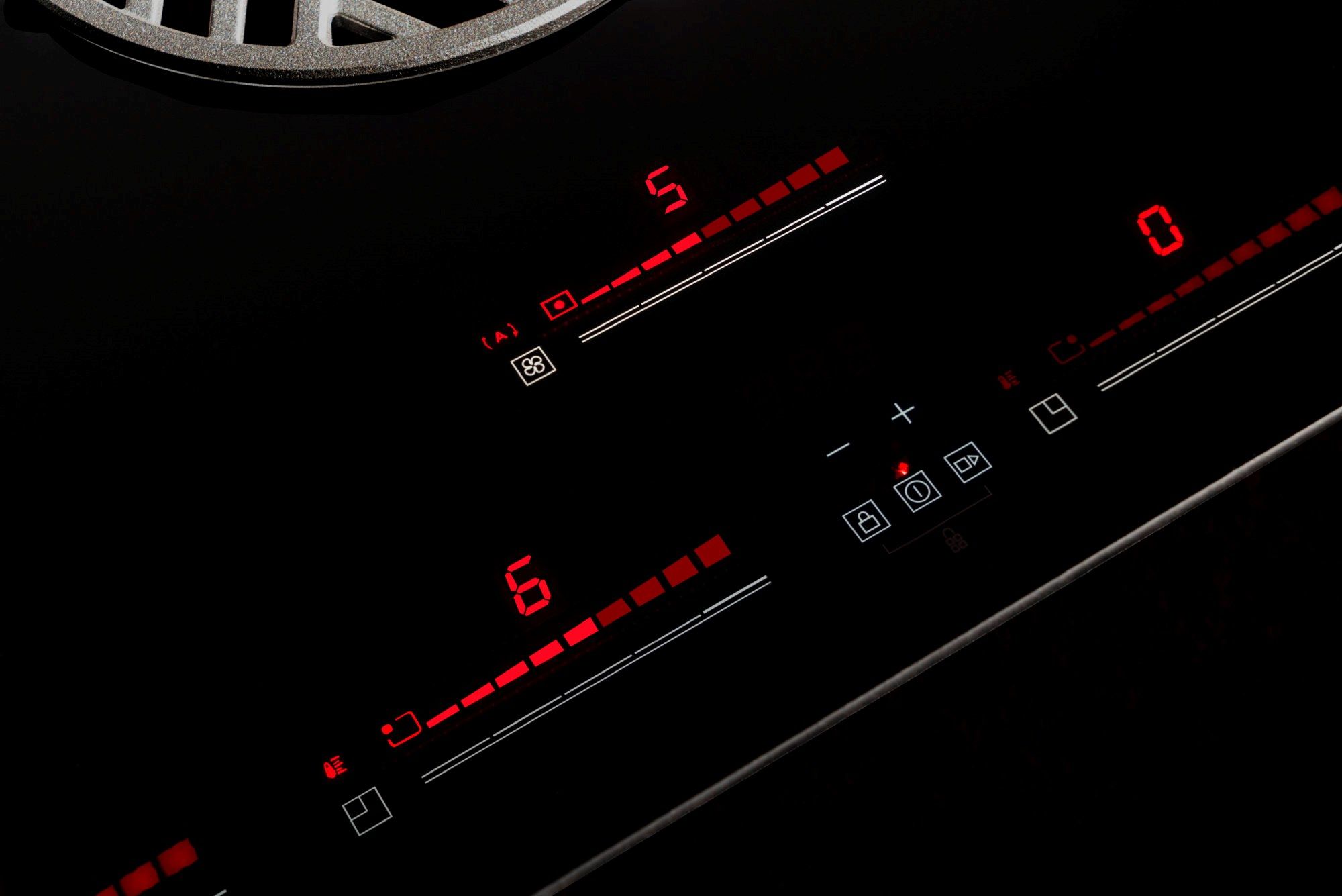 Индукционная плита из стеклокерамики со встроенной вытяжкой класса A+ Bertazzoni P804ICH2M37NT ARCH-00052229 - Вид №2