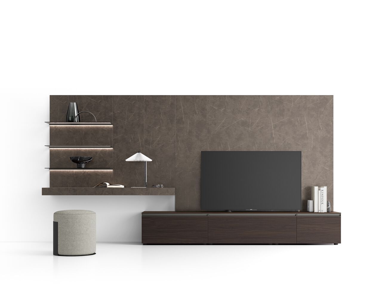 Деревянная секционная оборудованная стена Santalucia Mobili BOISERIE ARCH-00110923 - Вид №4