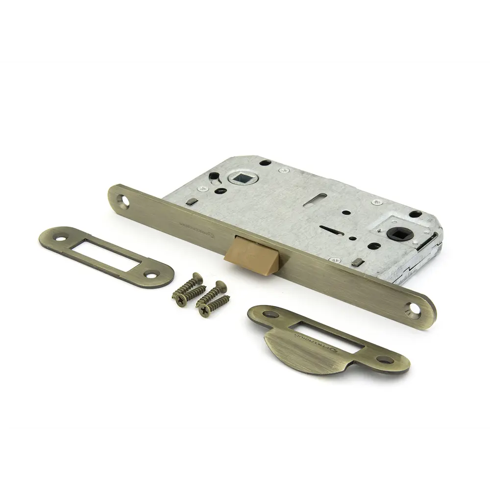 Защелка под фиксатор магнитная с пластиковым язычком 600 AB, 96 мм, сталь, цвет бронза PALLADIUM STLM-2031545 - Вид №1