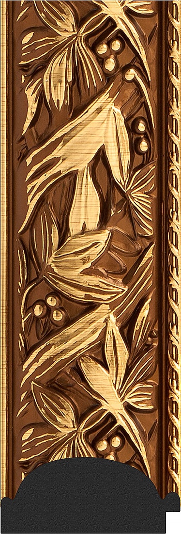 BY 7223 Зеркало в багетной раме - византия золото 99 mm EVOFORM Octagon - Вид №3