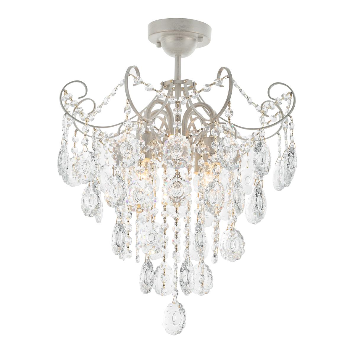 Потолочная люстра IDLamp Grace 299/4PF-Whitepatina IDLAMP GRACE 181549 Белый - Вид №2