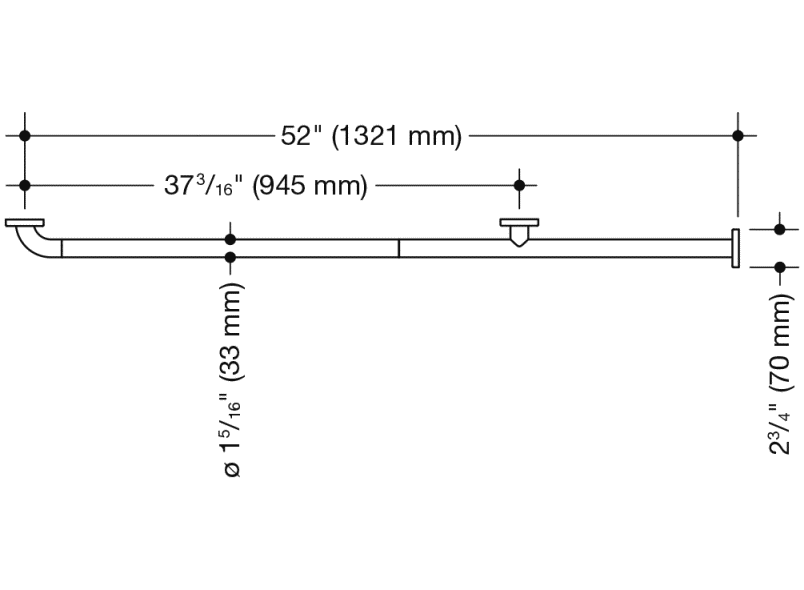 801.36BUS310 ручка для захвата HEWI USA Produkte  - Вид №5