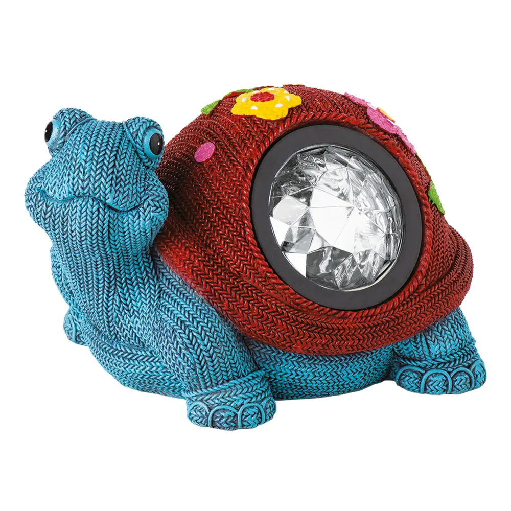 Светильник на солнечных батареях Knitturtle, 19 см, полирезина/полипропен Santreyd STLM-2037558