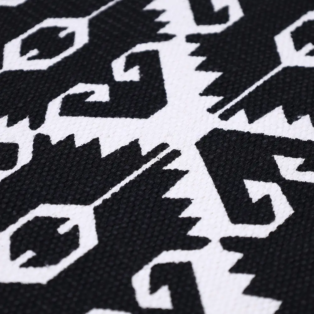 Коврик грязезащитный KREAFORTA Cauvery 60x180 см хлопок цвет черно-белый STLM-2002768 - Вид №3