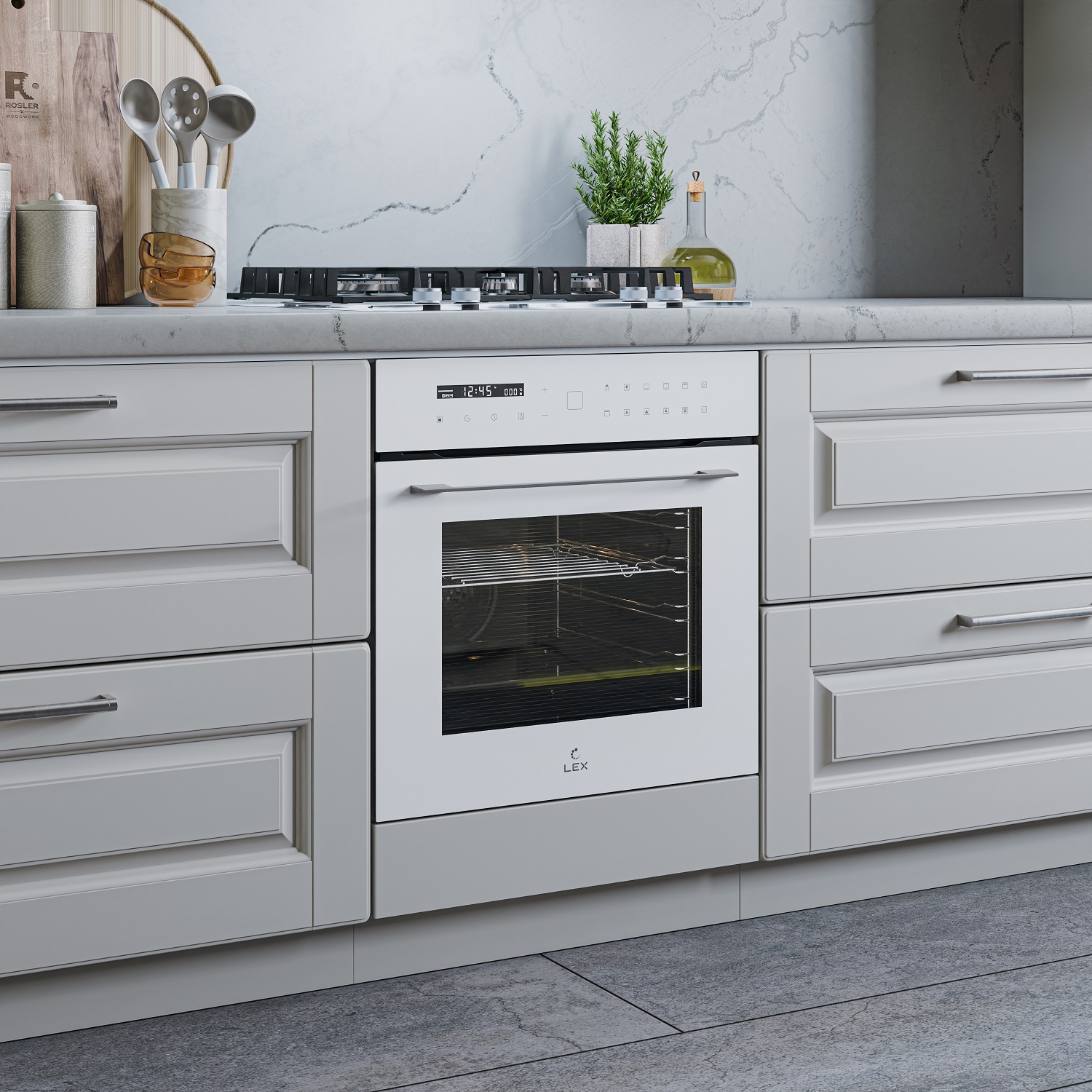 9242187 Электрический духовой шкаф LEX EDS 101 WH белый STDN-0056325 - Вид №5