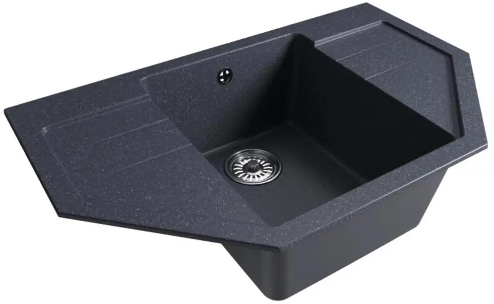 91405423 Врезная мойка Mixline ML-GM24 49x79 20 см искусственный камень цвет антрацит STLM-0873473