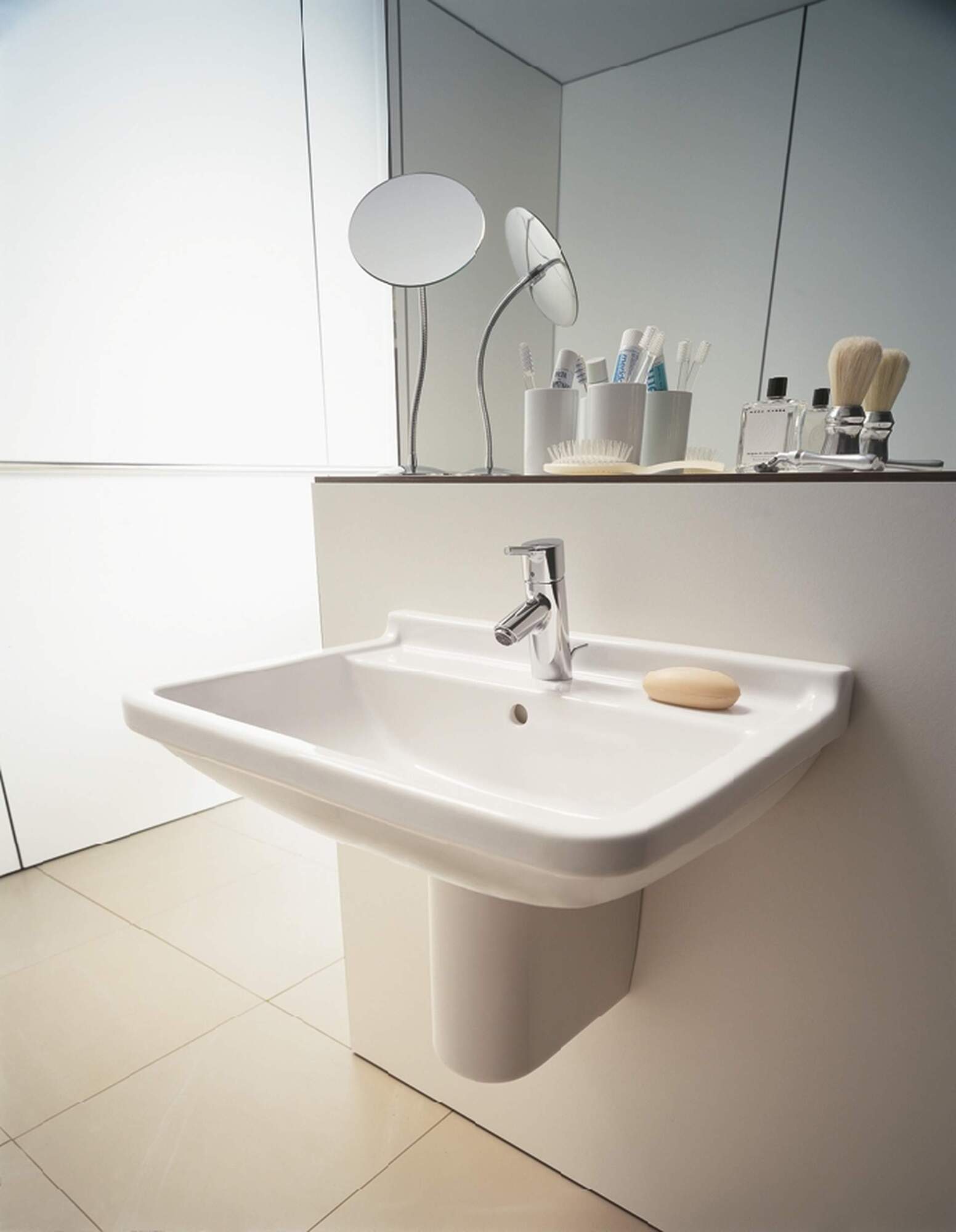 0300600030 Подвесная раковина настенная овальная Duravit Starck 3 - Вид №3