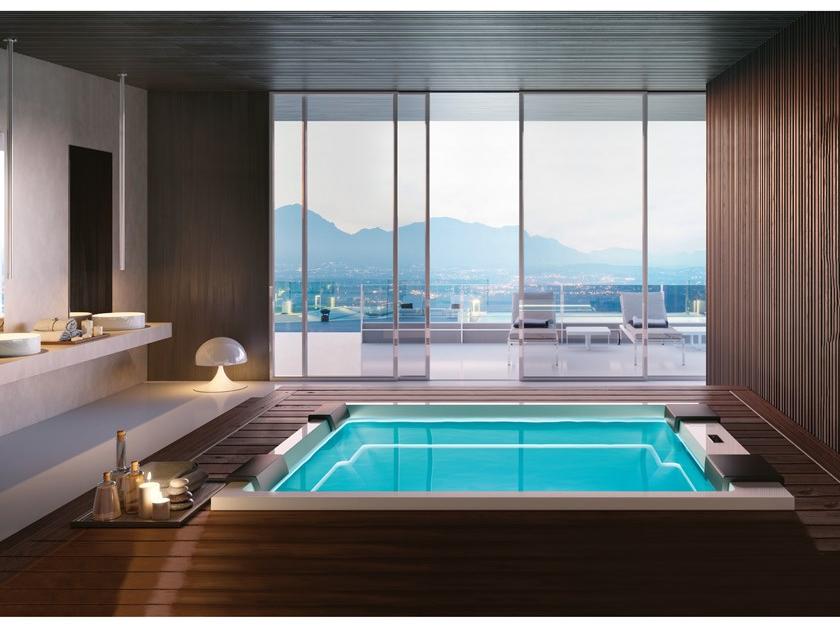 Gruppo Treesse Прямоугольный мини-бассейн с гидромассажем Treesse ghost sun-id-1395461 - Вид №2