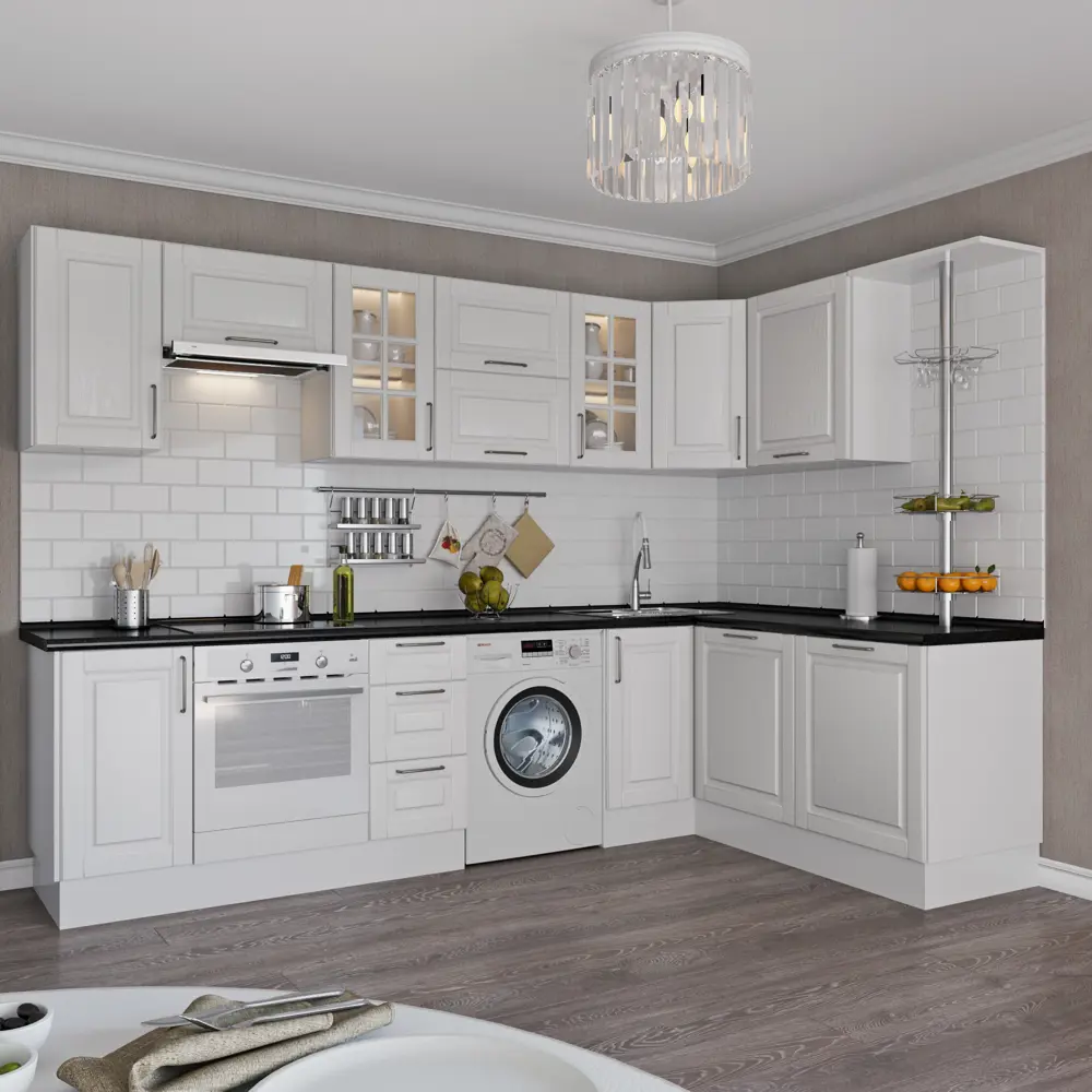 Дверь для шкафа Delinia «Леда белая» 33x70 см, МДФ, цвет белый STLM-2096712 - Вид №2