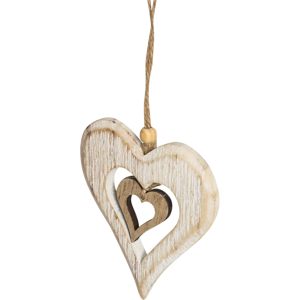 Украшение ёлочное «Сердечко», 11 см, дерево Santreyd STLM-2093803