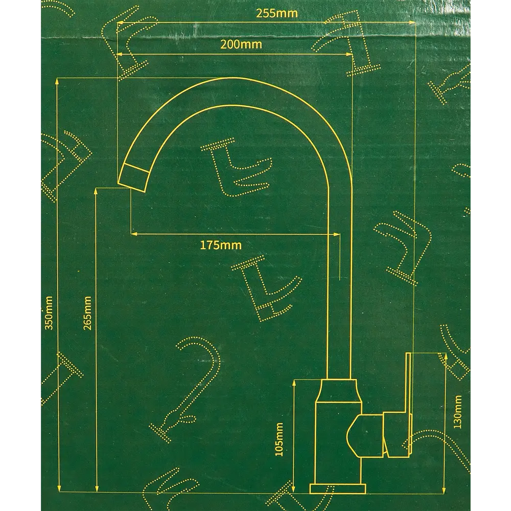 Смеситель кухонный Vidage VFR8631 CH высота 35 см цвет хром STLM-2024725 - Вид №4