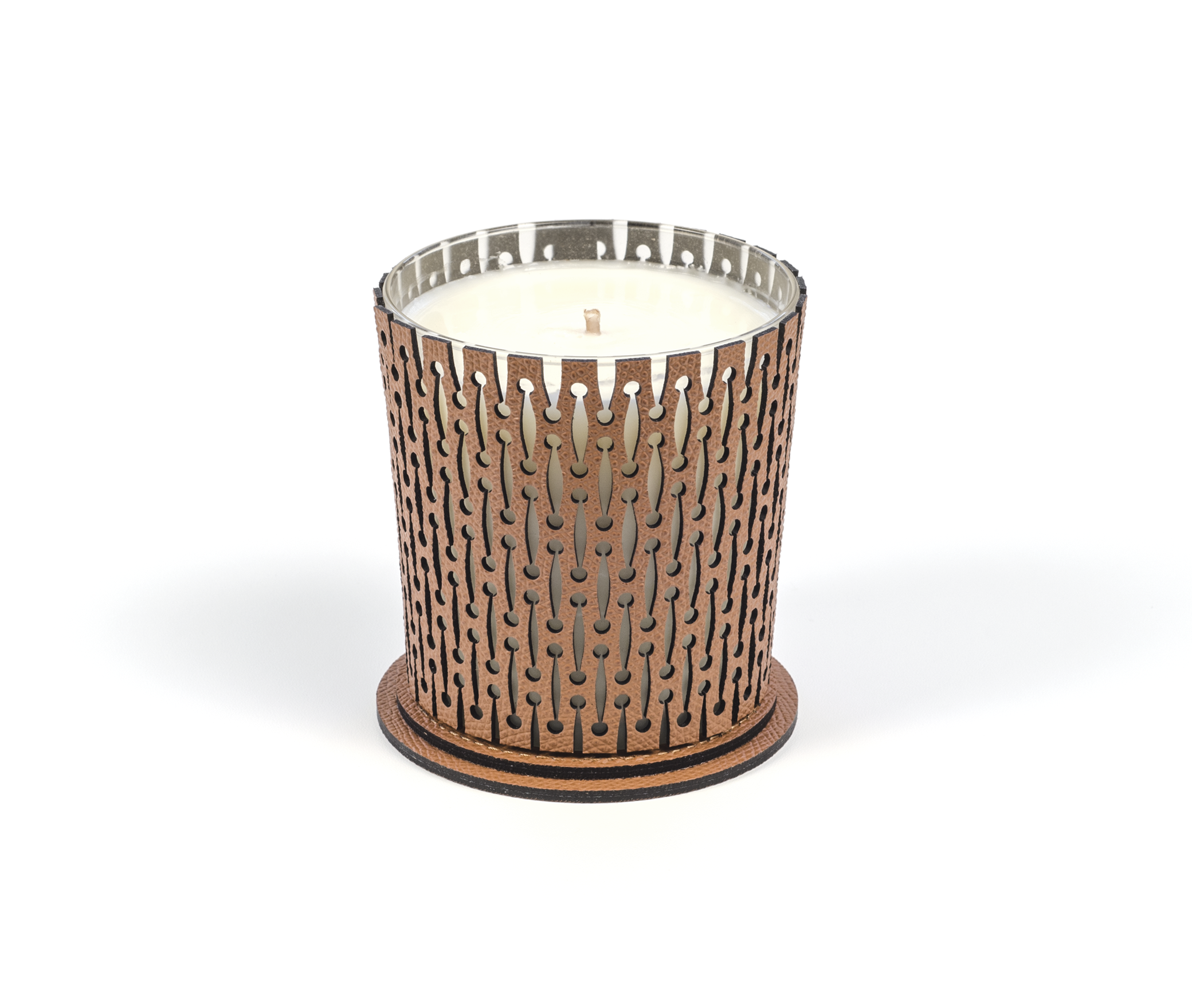 Свеча Pinetti - Ø9XH9 см / регенерированная зернистая кожа_кремовый 00.106.083.027 - Вид №1