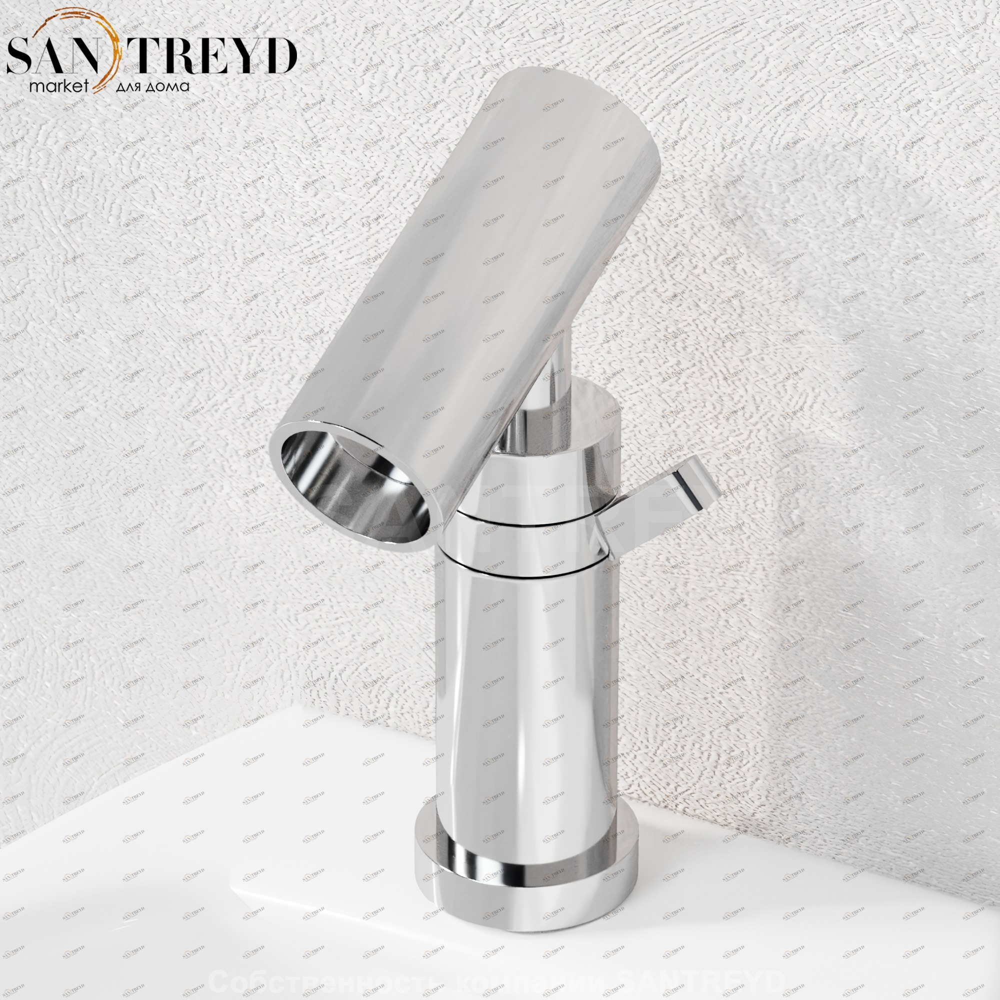 Смеситель ARUB1021S SQUARE для раковины хромированный Agape