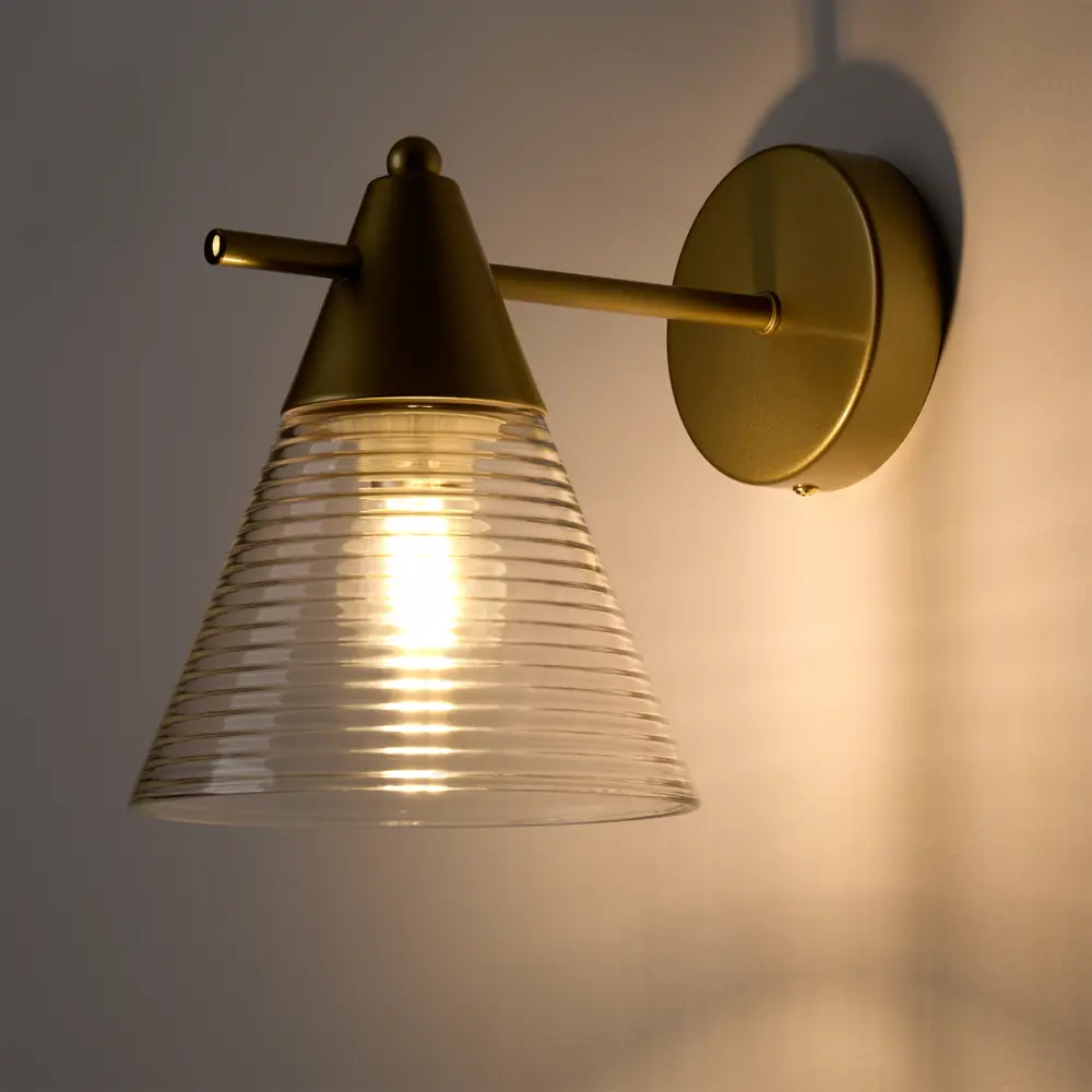 Настенный светильник Freya Blissa цвет бронза/прозрачный STLM-2118530