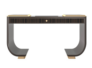 Мобильный черный туалетный столик