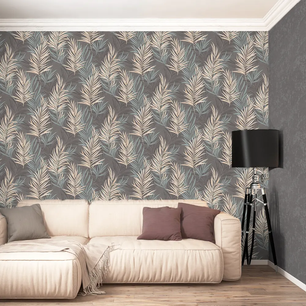 Обои флизелиновые Московская обойная фабрика Дайкири графит 1.06 м 4309-9 STLM-2185144 - Вид №3