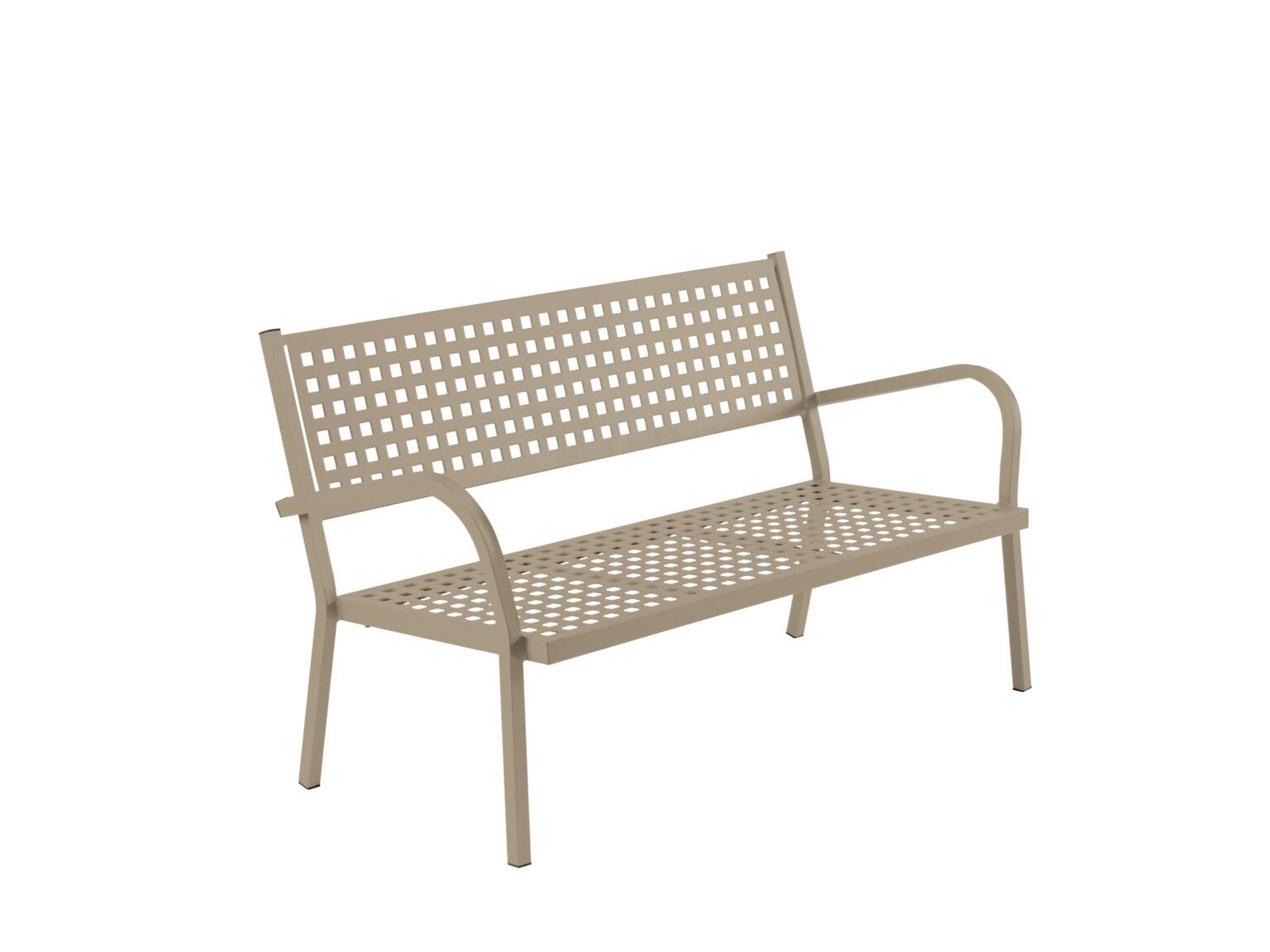 Металлическая садовая скамейка с подлокотниками Vermobil ARCH-00085459 - Вид №2