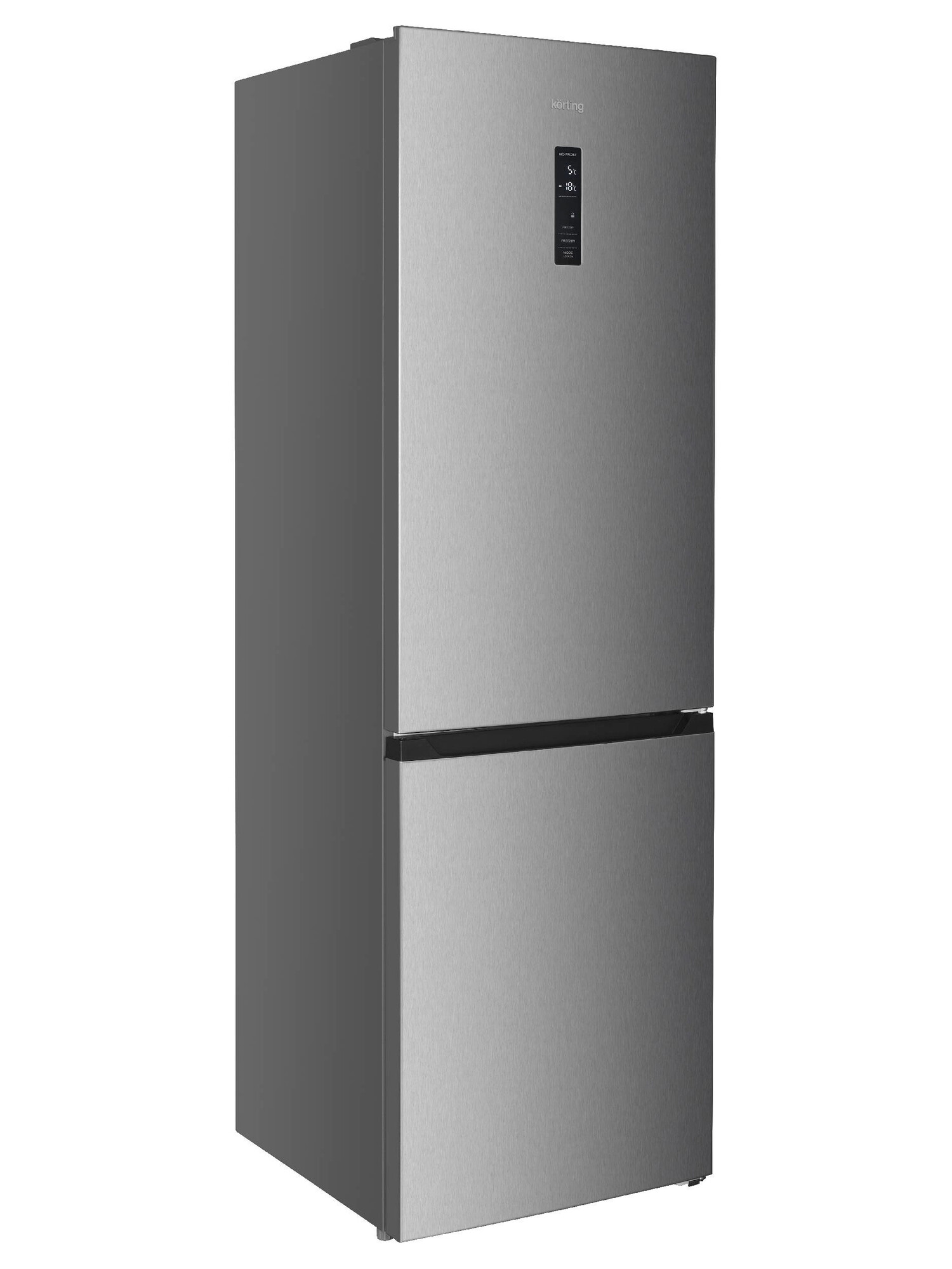 9158176 Холодильник с морозильником   Korting KNFC 62980 X серебристый STDN-0085379