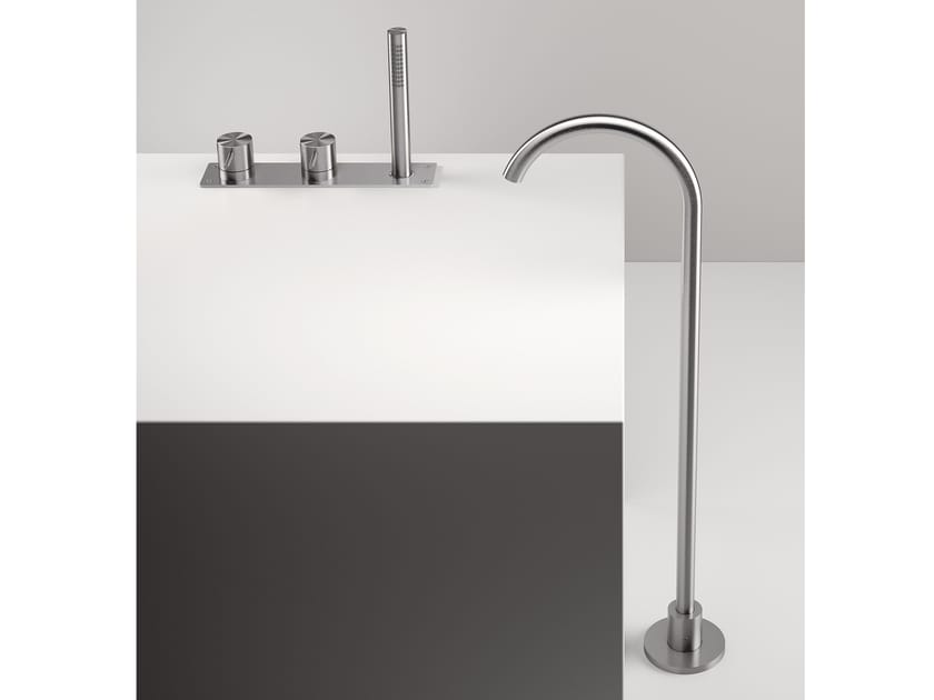 Смеситель для ванны с 3 отверстиями и ручным душем Zazzeri Z316 MONO ARCH-00004173