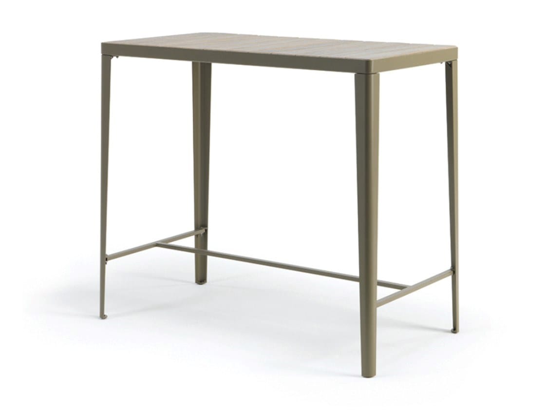 Высокий прямоугольный садовый стол из тикового дерева Ethimo Laren ARCH-00053197 - Вид №3