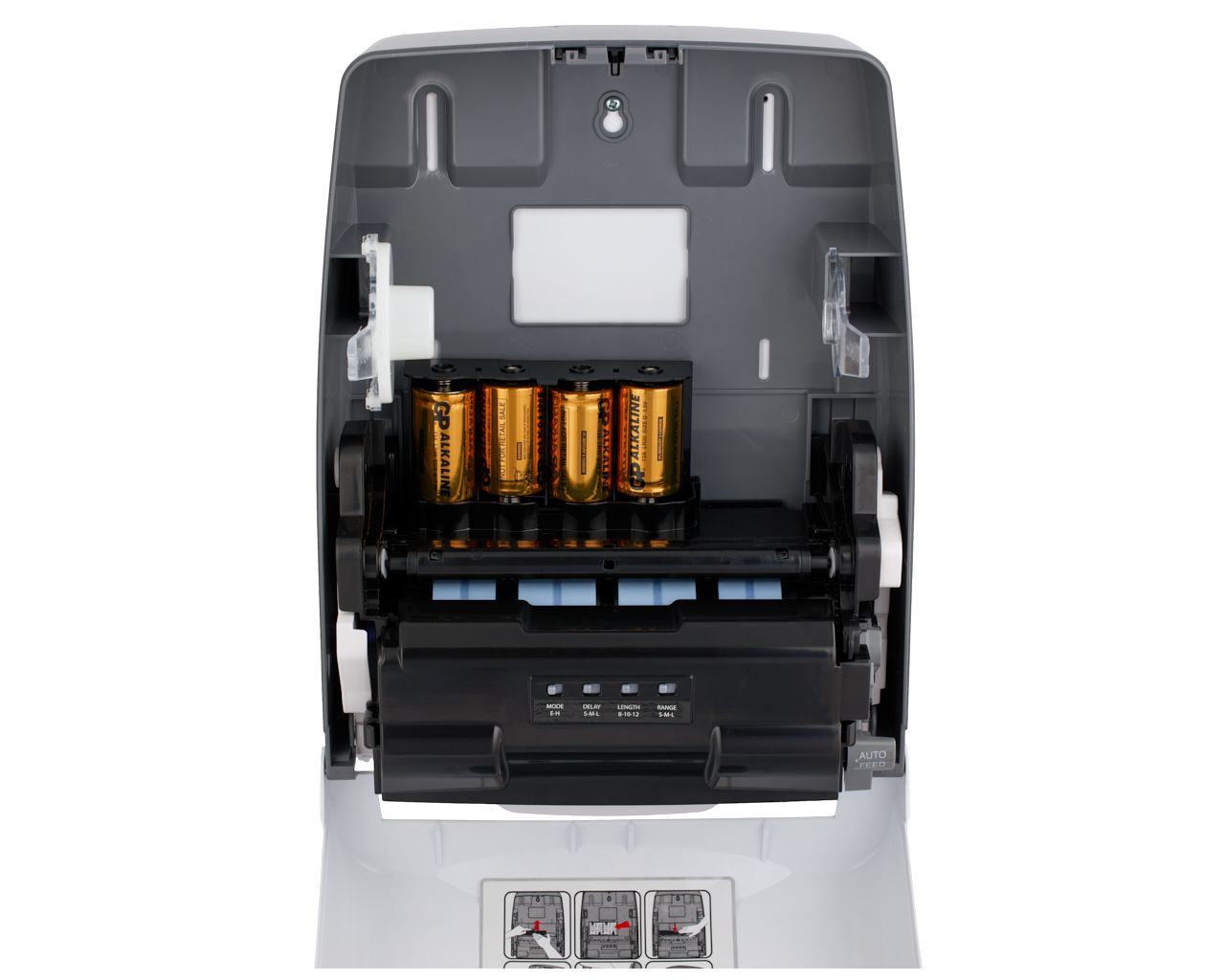 CEB501 ONE AUTOMATIC MAXI автоматический бесконтактный диспенсер для рулонных бумажных полотенец, АБС-пластик, белый Merida  - Вид №12