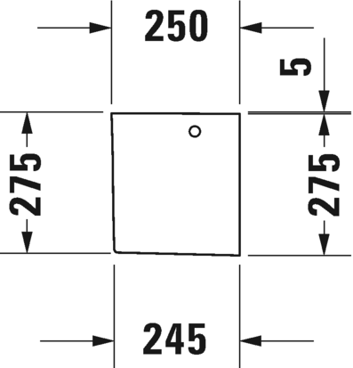0858320000 Полупьедестал для раковины овальная Duravit Happy D.2 - Вид №5