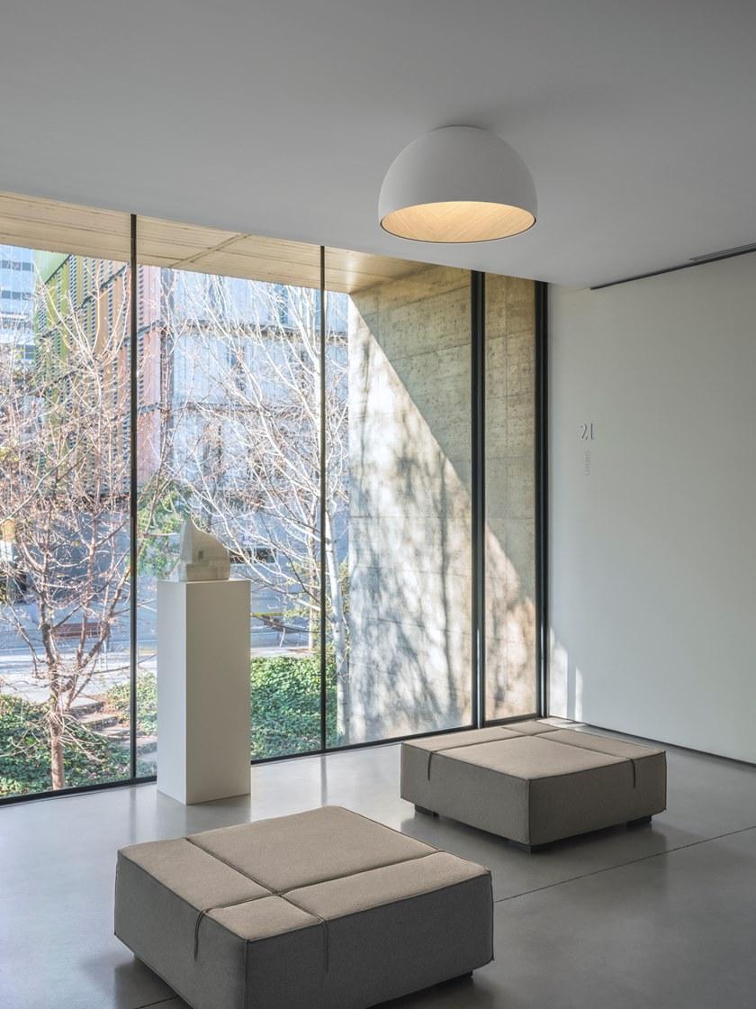 Vibia Светодиодный потолочный светильник из алюминия и дерева Duo sun-id-1510134 - Вид №3