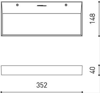 Arkoslight Настенный светильник из алюминия непрямого света Rec sun-id-1409348 - Вид №13
