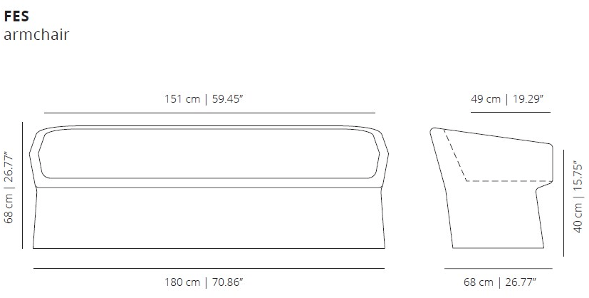 Viccarbe Диван из полиэстера Fedele sun-id-1356623 - Вид №4