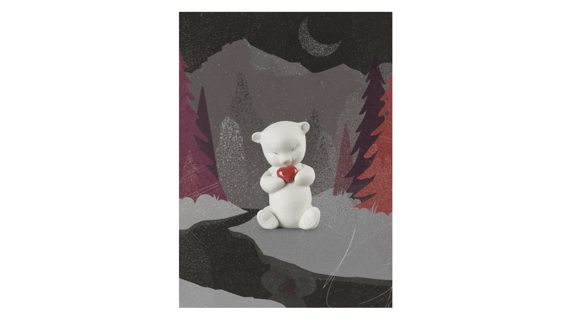 10672313 LLADRO Фигурка Lladro Робби - бесстрашный медвежонок 8x11см, фарфор Фарфор Lladró  - Вид №4