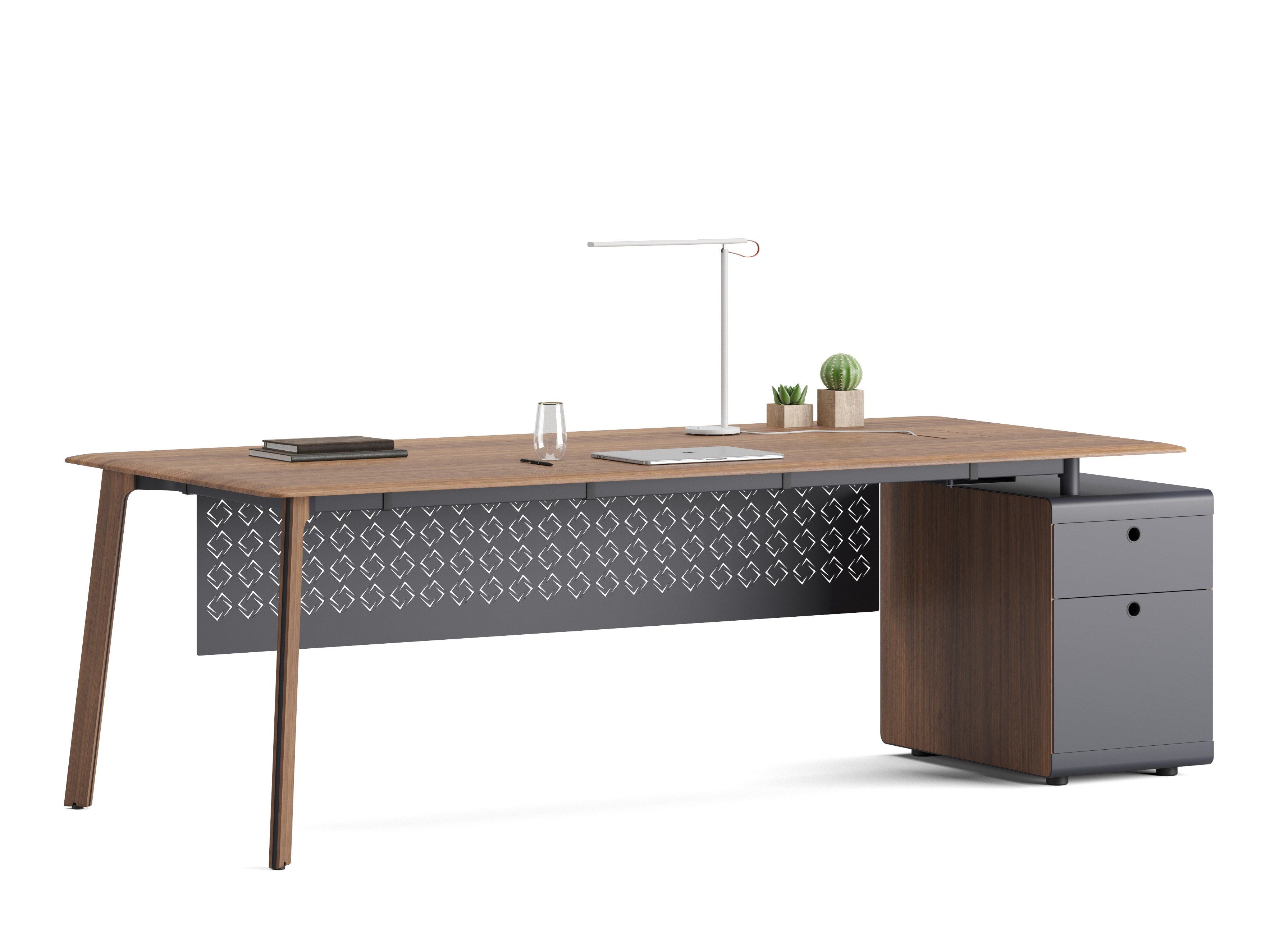 Деревянный прямоугольный рабочий стол с ящиками Ersa тощий ARCH-00070037 - Вид №3