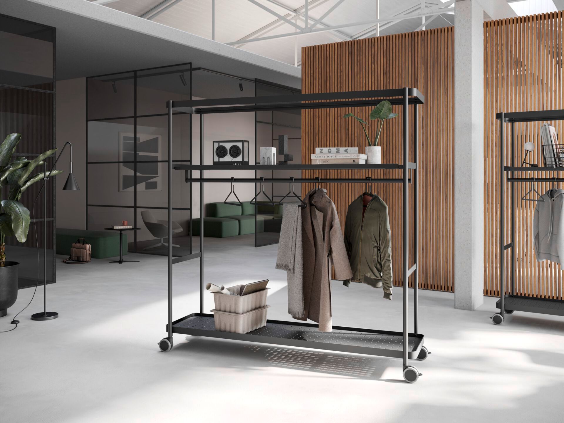 Стальная напольная офисная вешалка для одежды Brunner boards ARCH-00113380 - Вид №1