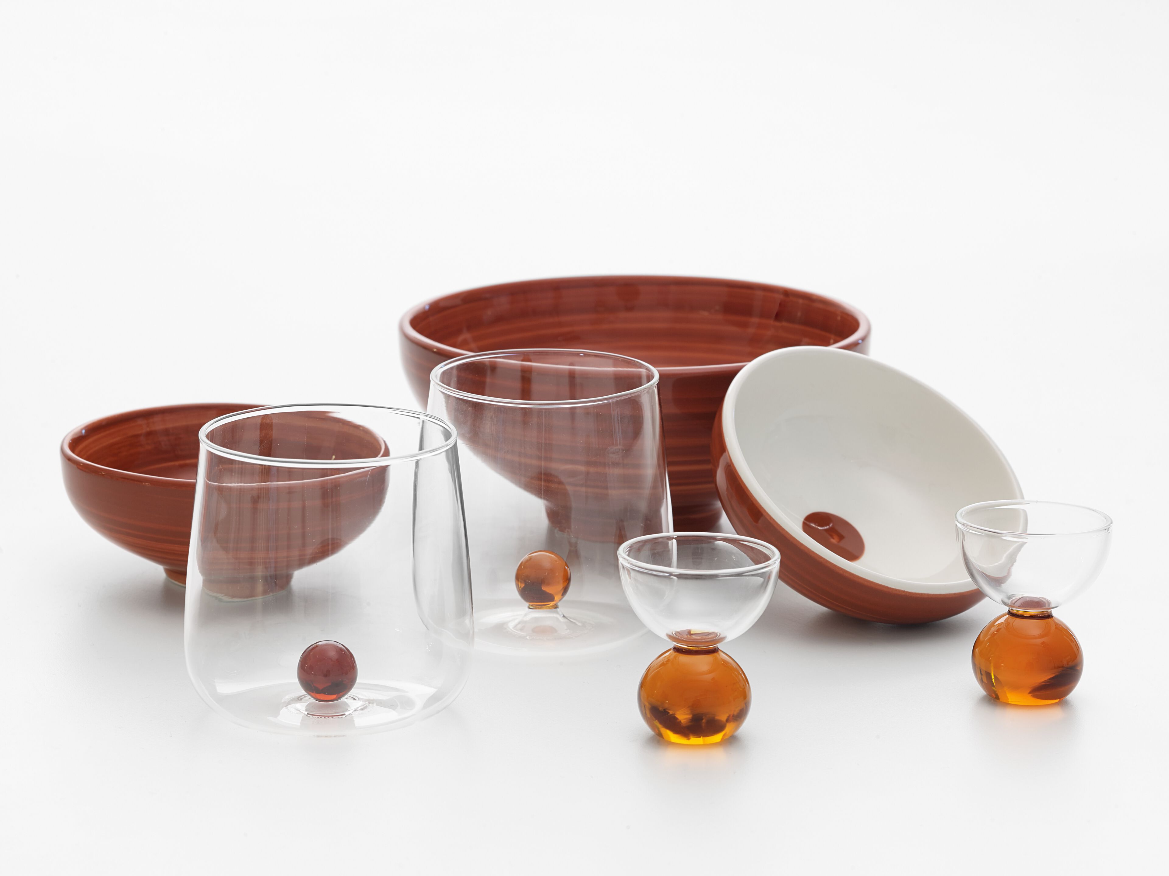 Стакан для воды из боросиликатного стекла Zafferano настольный шар ARCH-00145714 - Вид №5