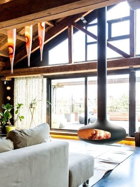 Focus creation Центральный вращающийся подвесной камин Domofocus sun-id-1378577 - Вид №3