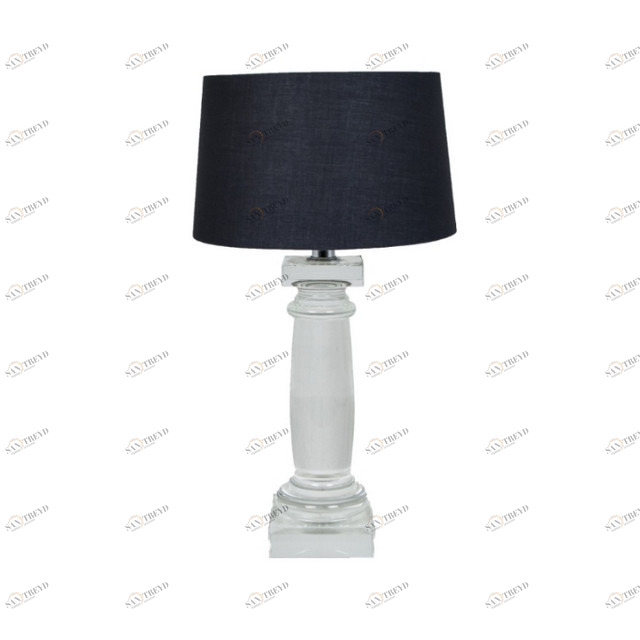 Настольная лампа Poeta 5253 PUSHA КОЛОННА 061701 Прозрачный;черный 