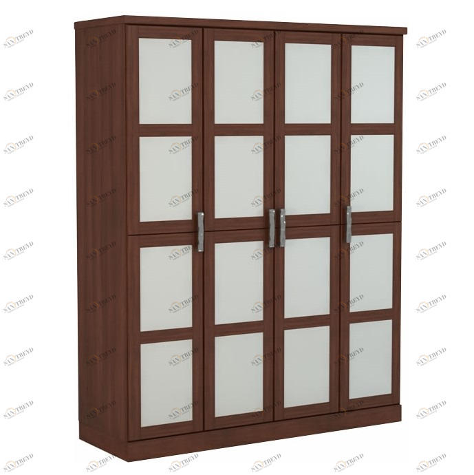 Шкаф распашной четырехстворчатый коричневый "Парма" DREAMLINE ПАРМА 176287 Коричневый