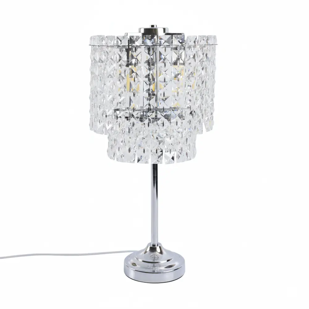 Настольная лампа Estares Diona цвет хром STLM-2010014 - Вид №1