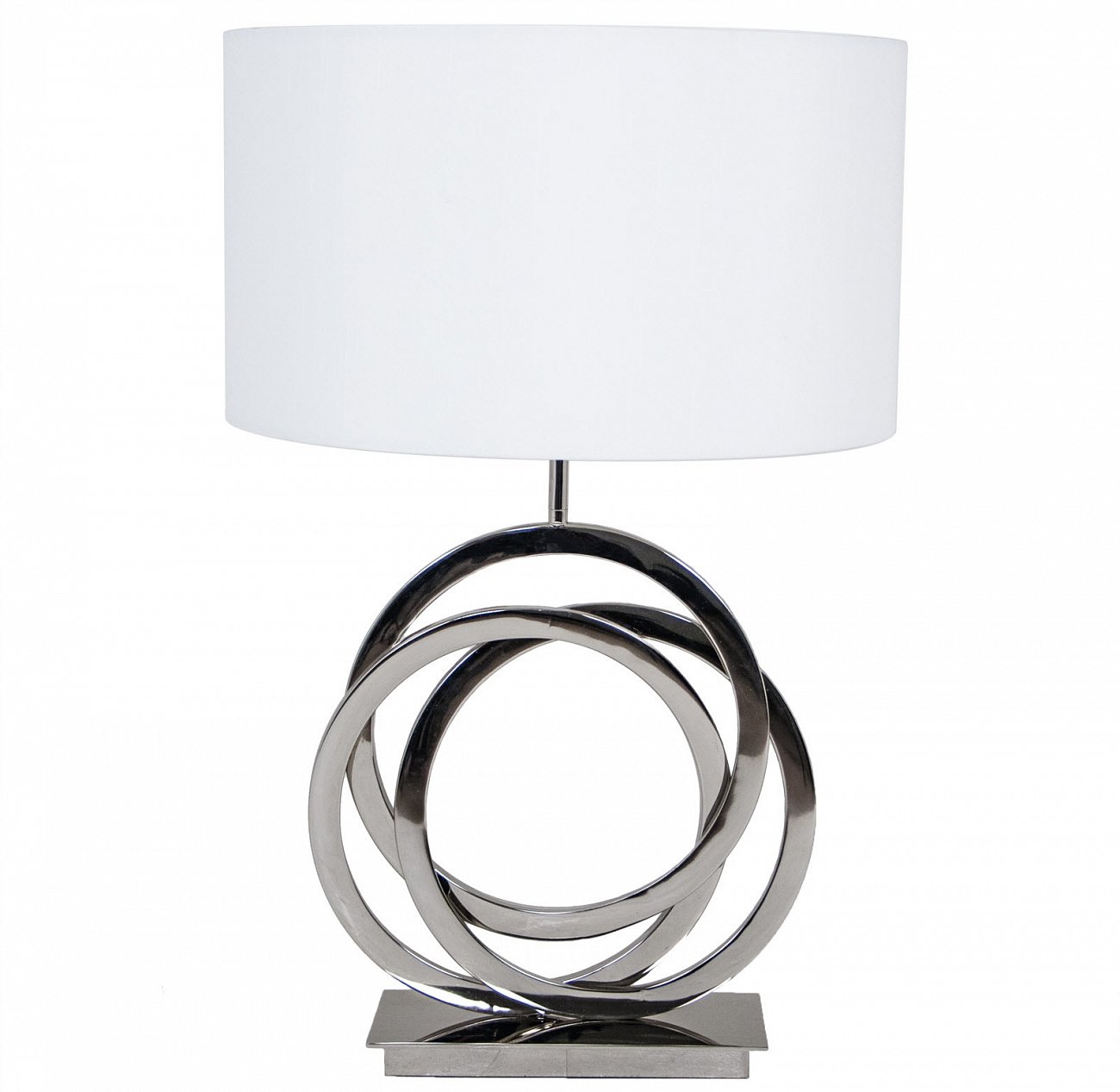 Настольная лампа Lisle Tall Cognac Crystal от RVAstley Хром 5423 RVASTLEY ИНТЕРЬЕРНЫЕ 061822 Белый;хром  - Вид №1