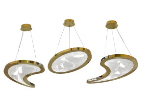 Светодиодный потолочный светильник из нержавеющей стали и стекла