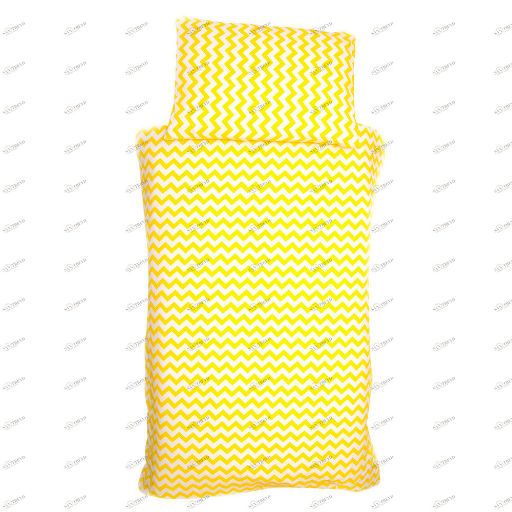 Детское постельное белье "Зигзаги" желтое БЕЛЬМАРКО  327400 Желтый Santreyd 
